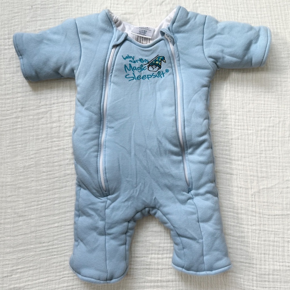 BABY MERLIN’S Magic Sleepsuit - Large 6-9mo - Cotton - Blue